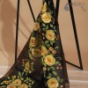 HAND PAINT DUPATTA - LOVE IS BLACK